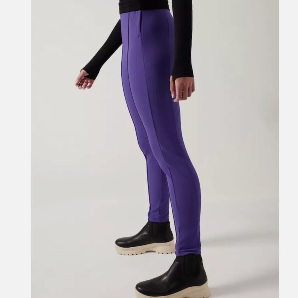 NWT ATHLETA Glacier Snow Skinny Pant II Noble Blue SKI Women Size 6